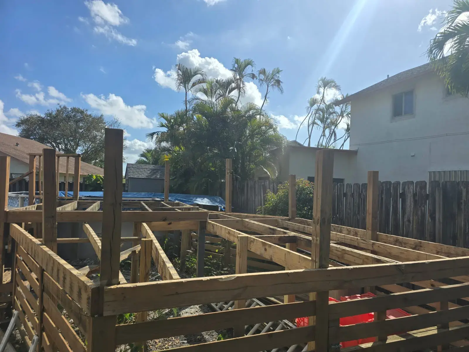 Deck and patio construction by South Florida Renovations